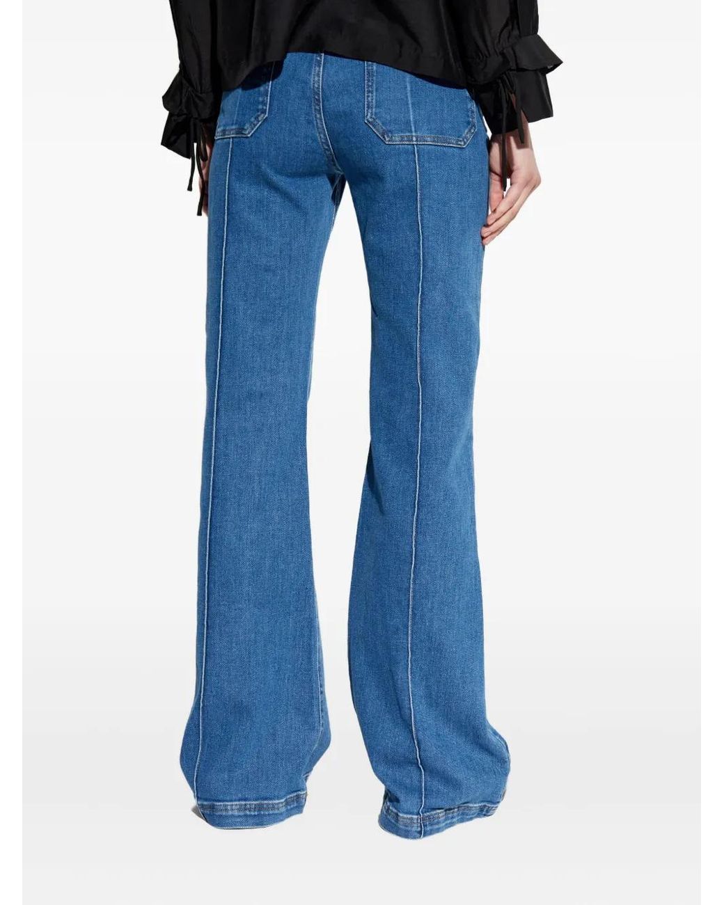 Munthe Blue Split-Seam Trousers