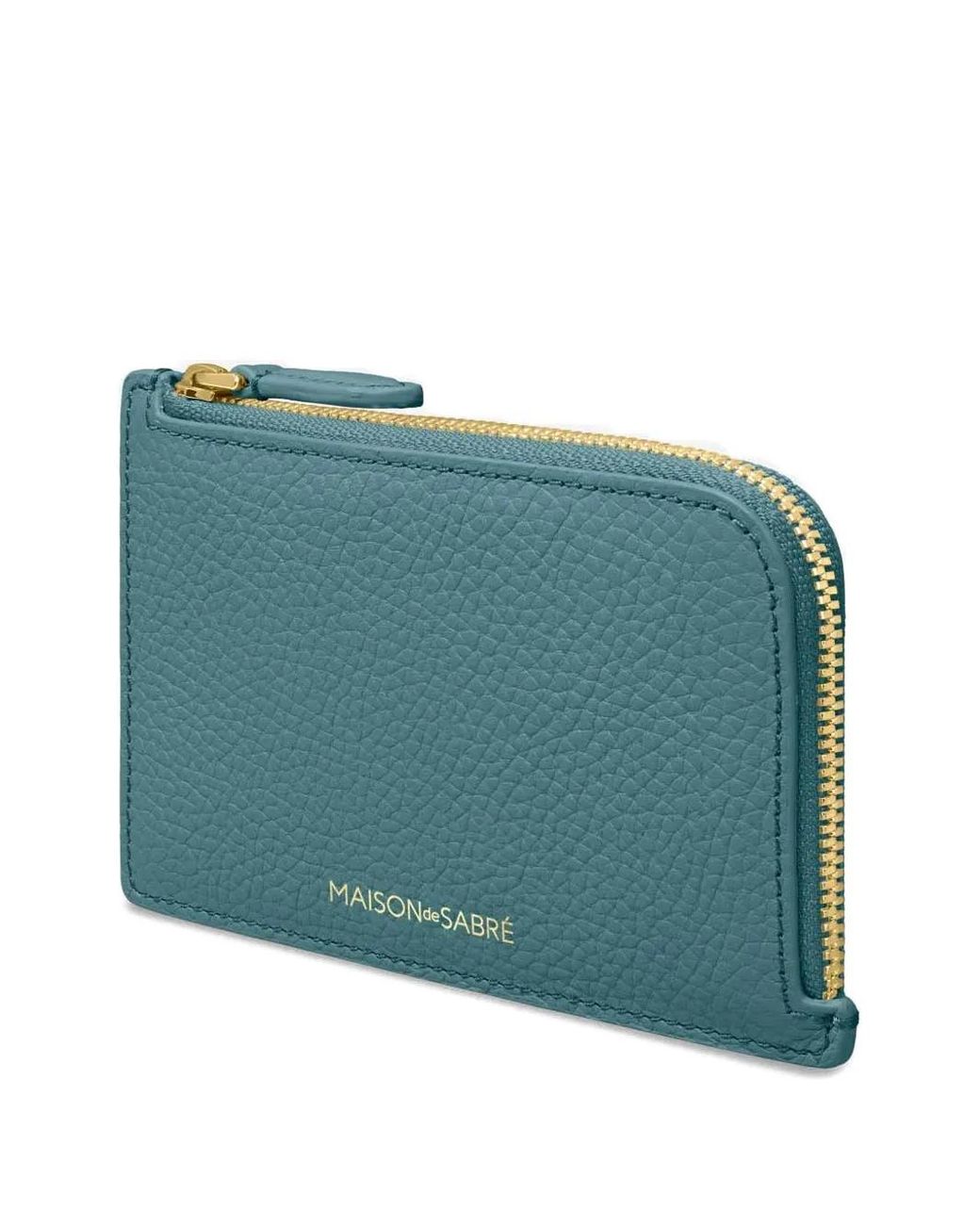 Maison De Sabre Blue Zipped Card Holder