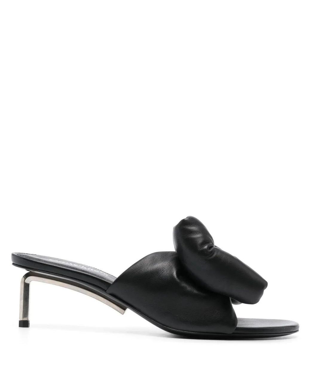 Off-White c/o Virgil Abloh Black Off- Bow Allen Sabot Leather Pump