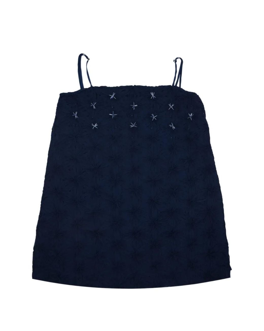 Baobab Blue Aria Embroidered Top