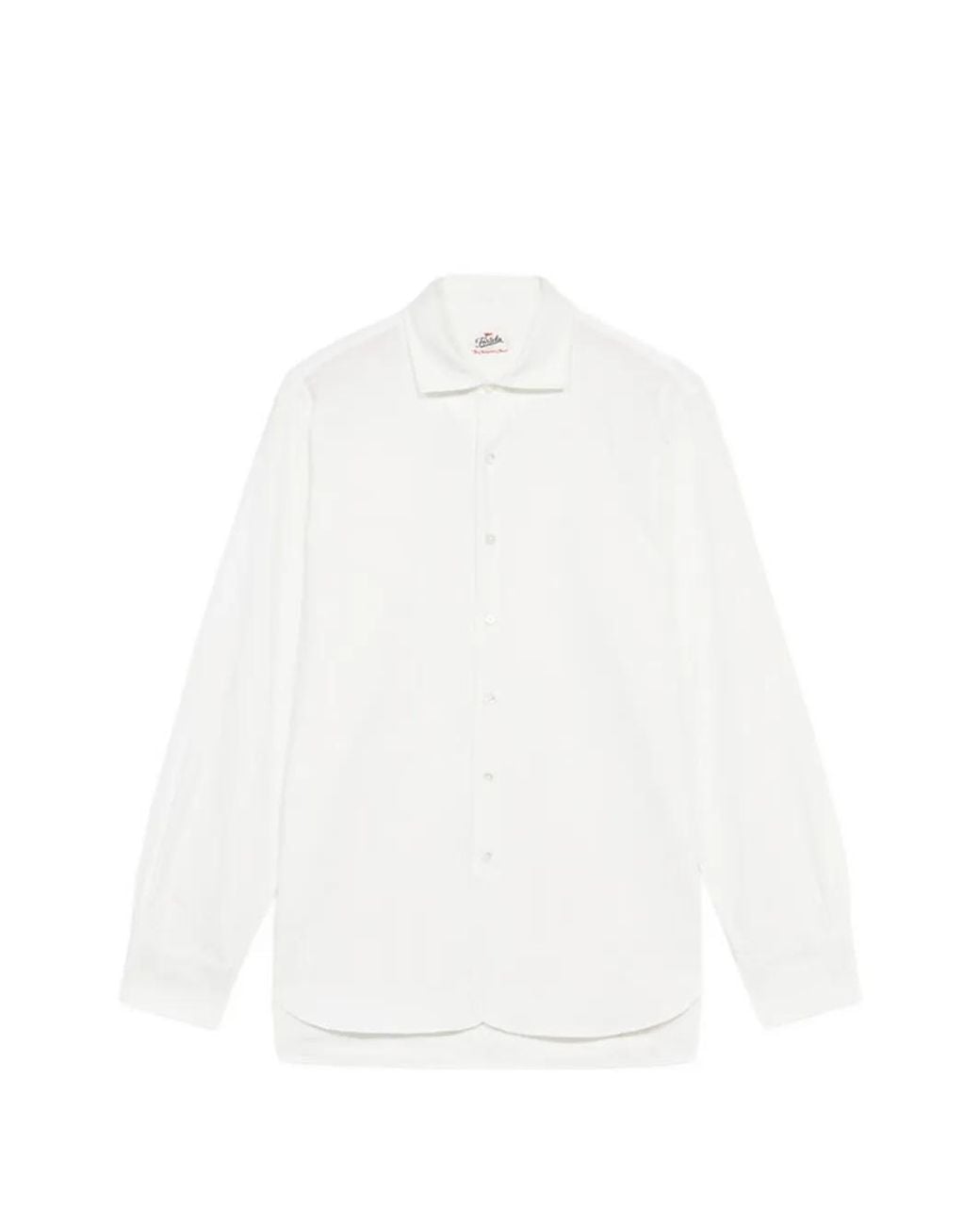 Fortela White Classic-Collar Shirt for men