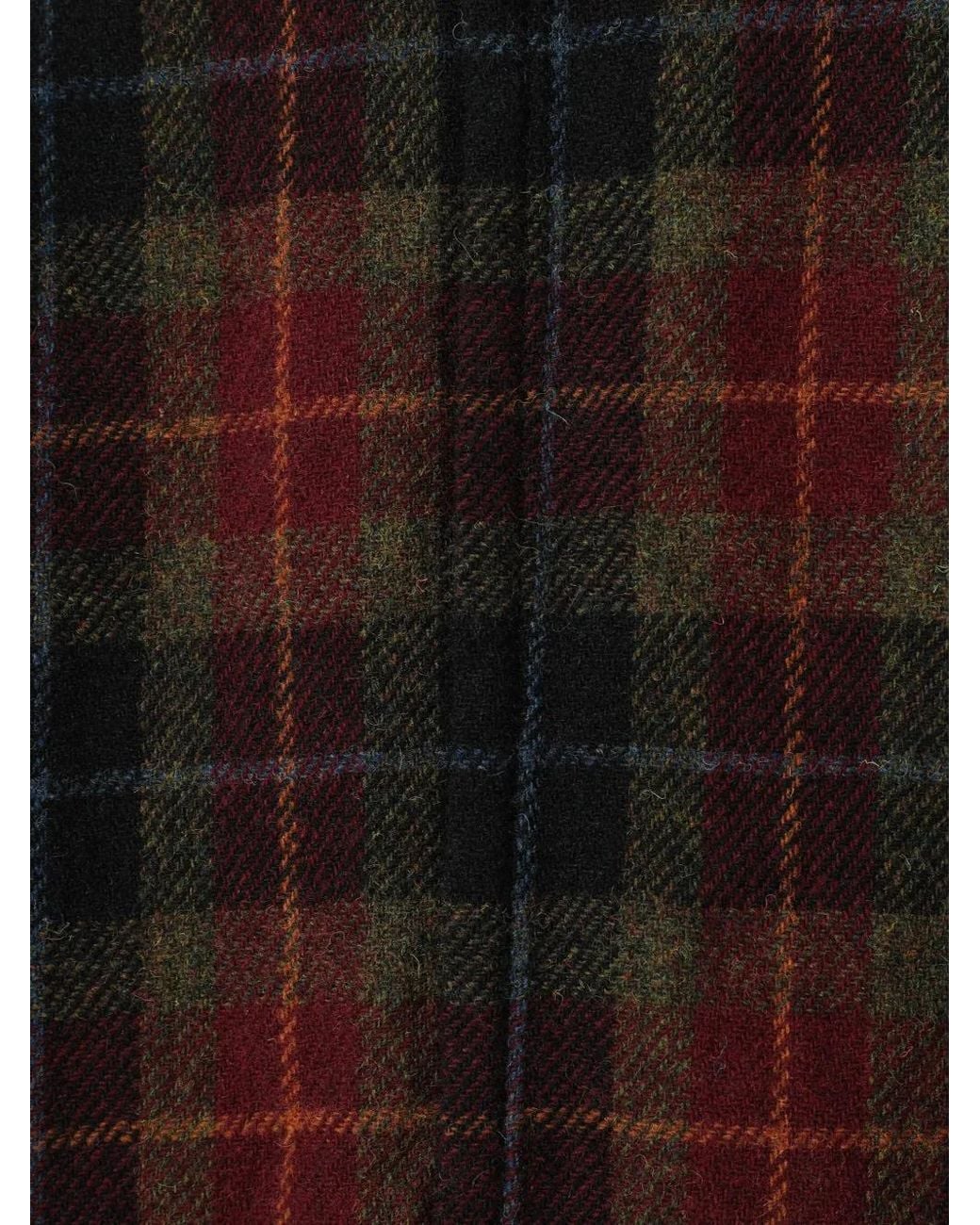 Undercover Black Plaid-Pattern Zip-Up Jacket for men