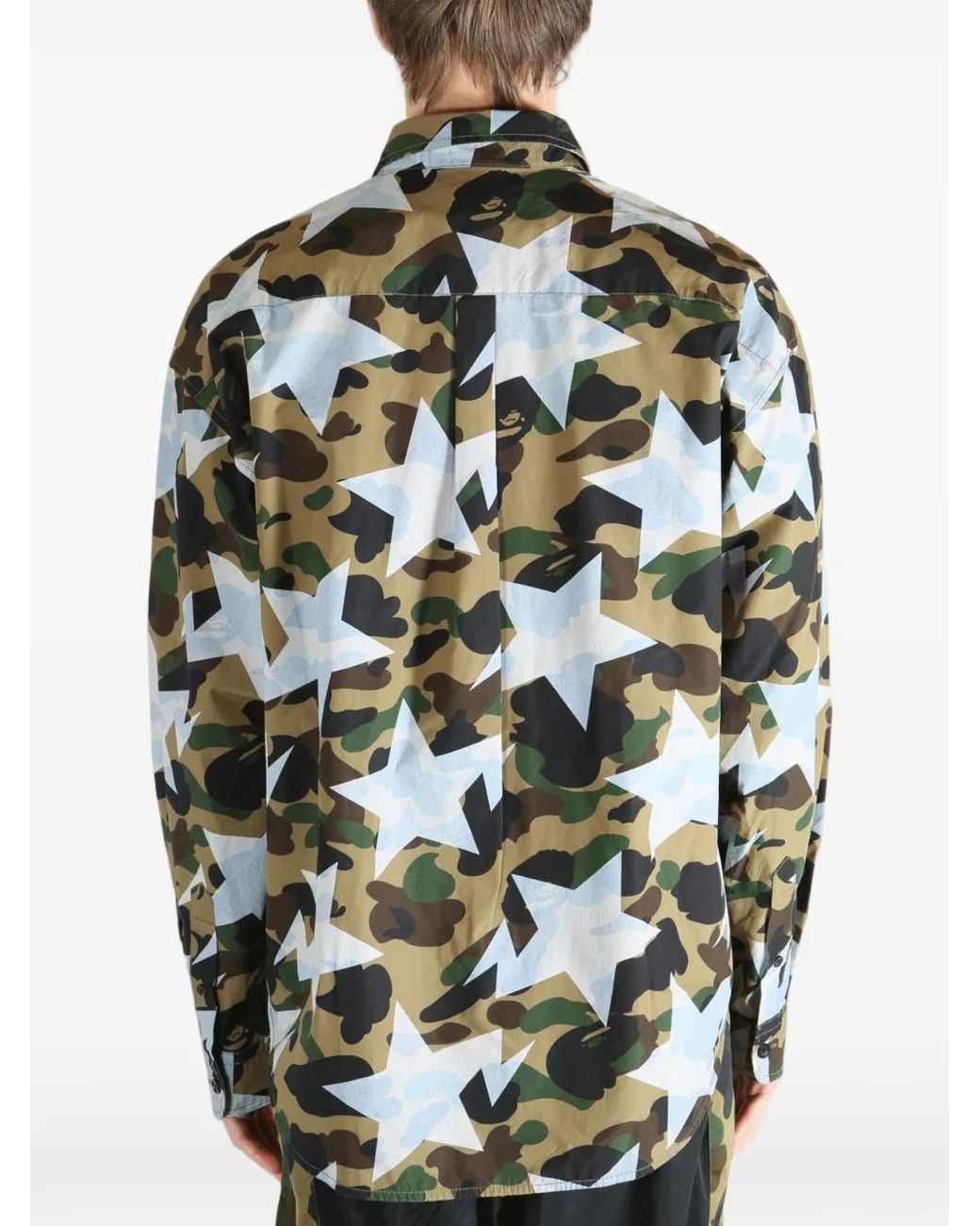 A Bathing Ape Natural Sta Camouflage-Print Shirt for men