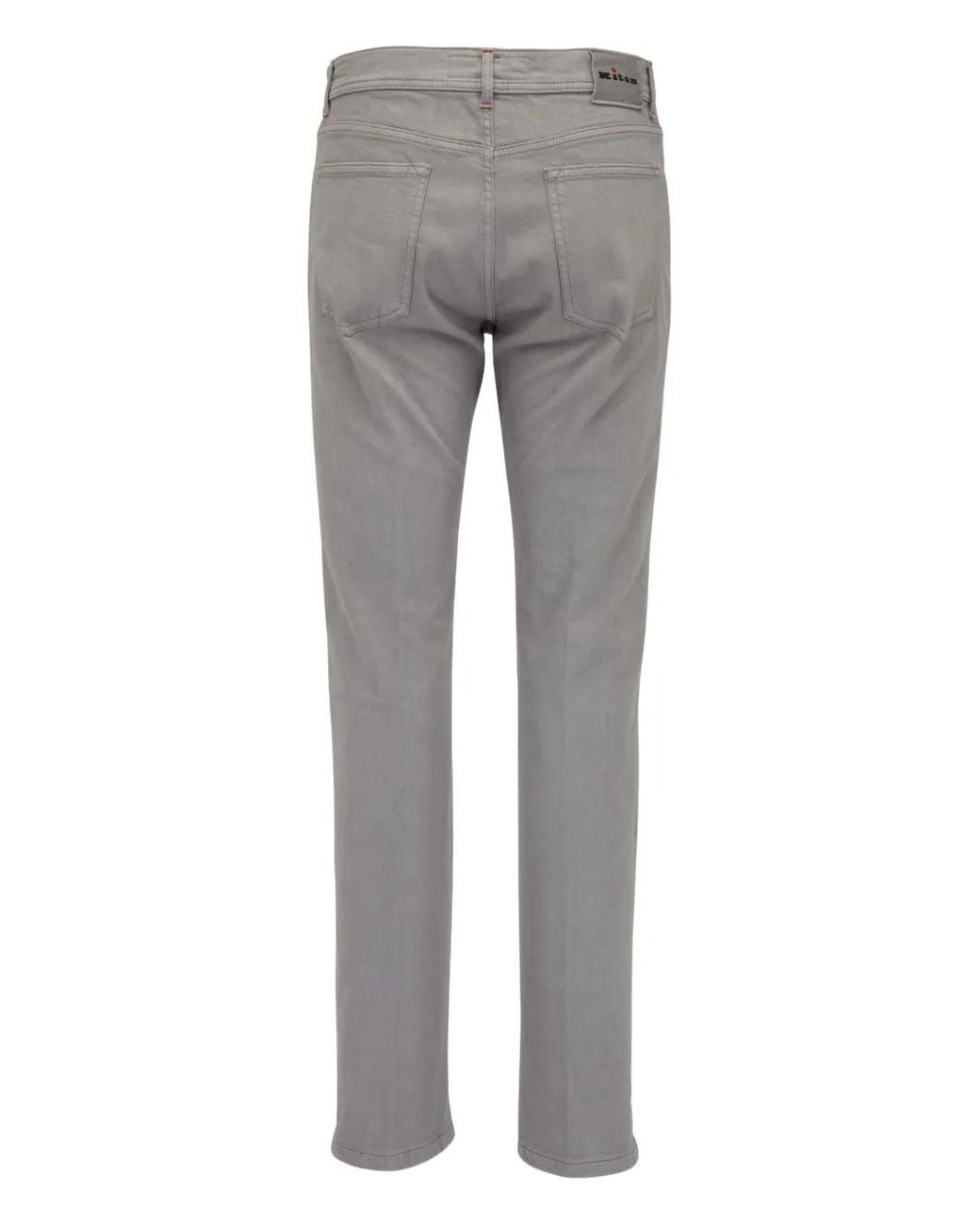 Kiton Jeans Mit Logo-Patch in Gray für Herren