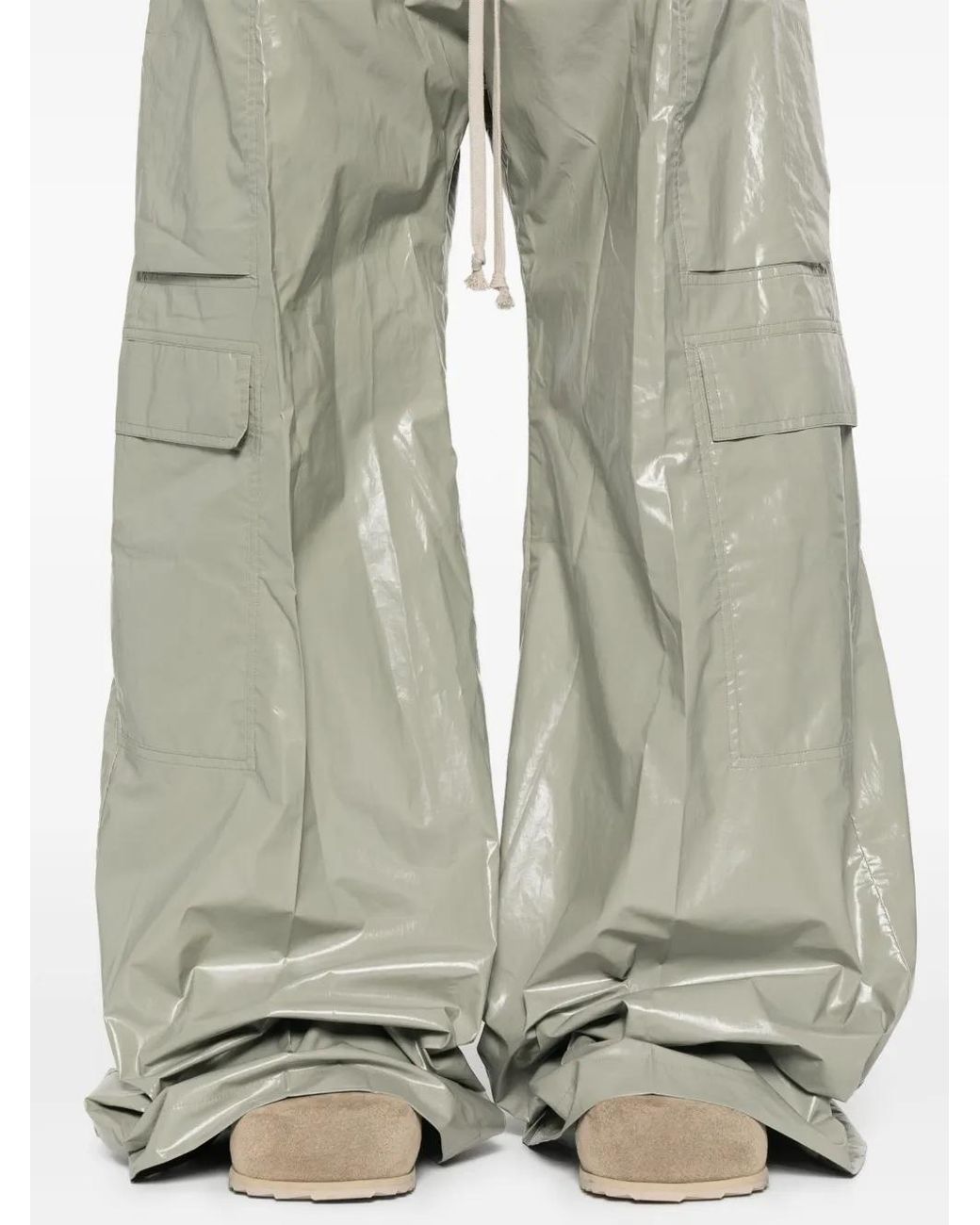 Rick Owens White Belas Cargo Pants