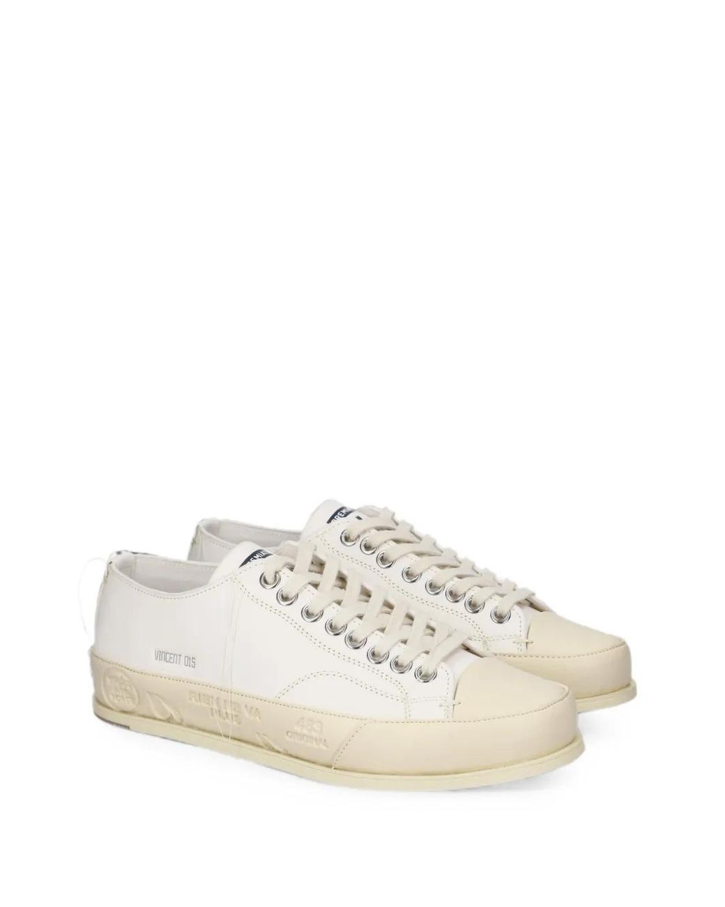 Premiata White Vincent 015 Sneakers for men