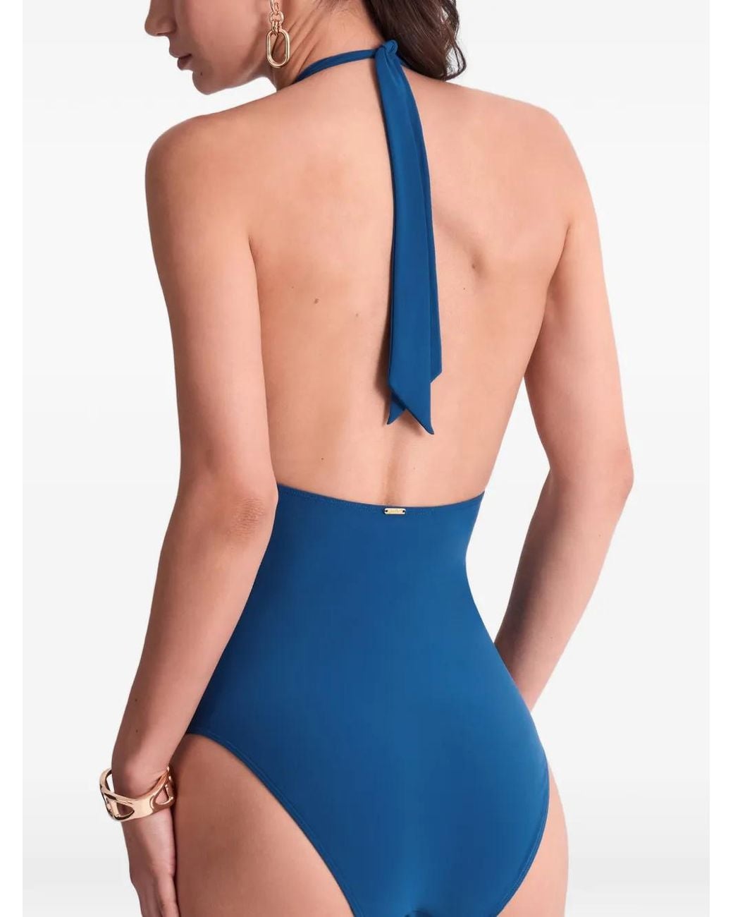 Aubade Blue Summer Essence Halterneck Swimsuit