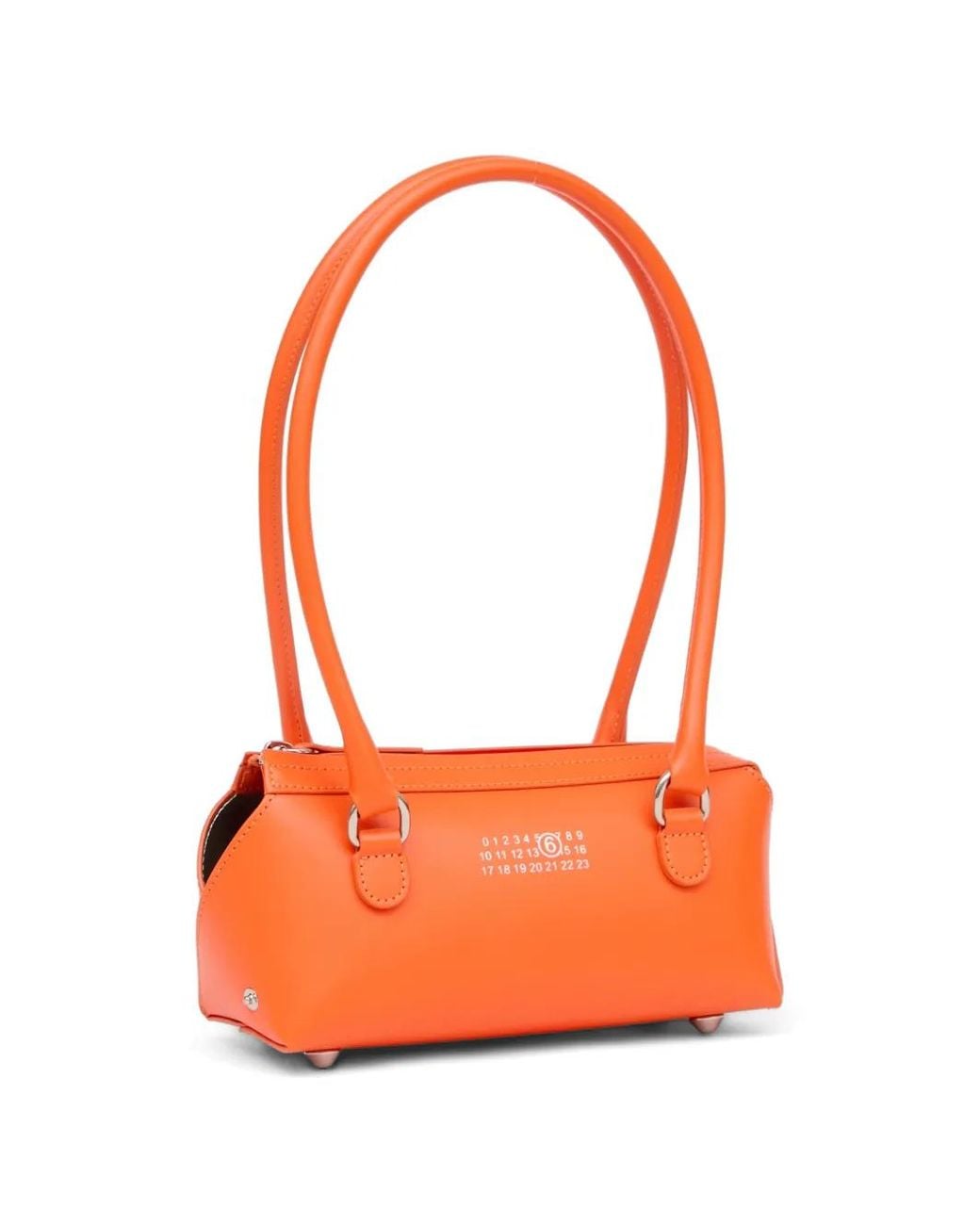 MM6 by Maison Margiela Orange Bauletto Shoulder Bag Mini