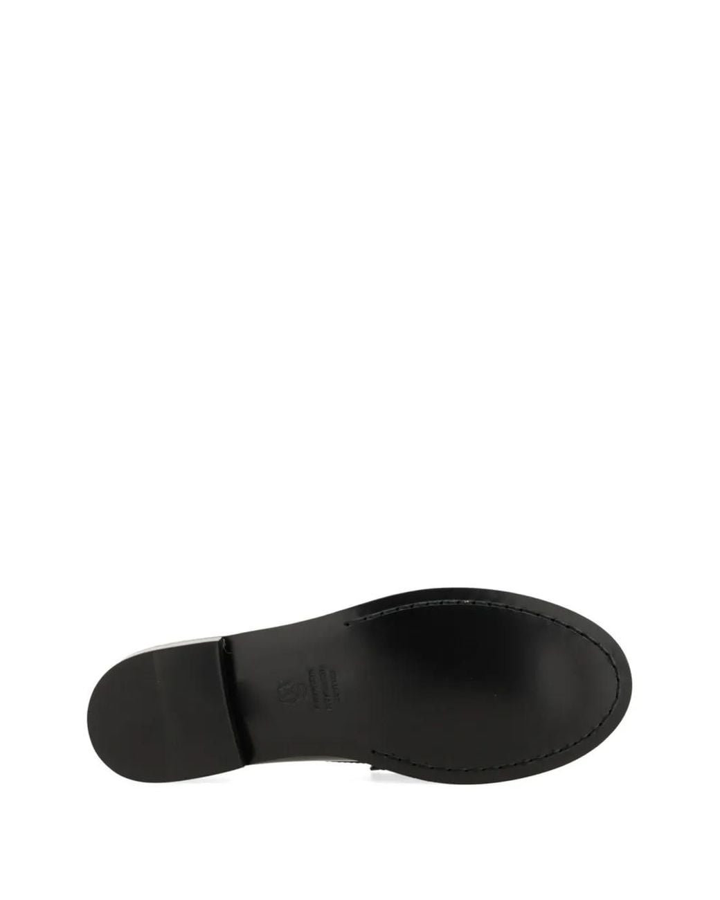 Stuart Weitzman Black Lottie Two-Tone Loafers