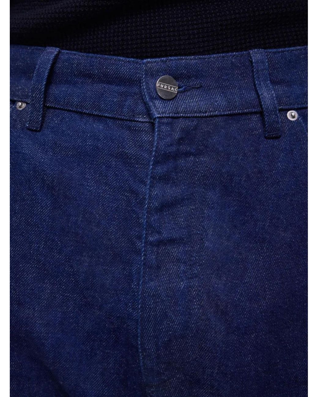 Fursac Blue Five-Pocket Jeans for men