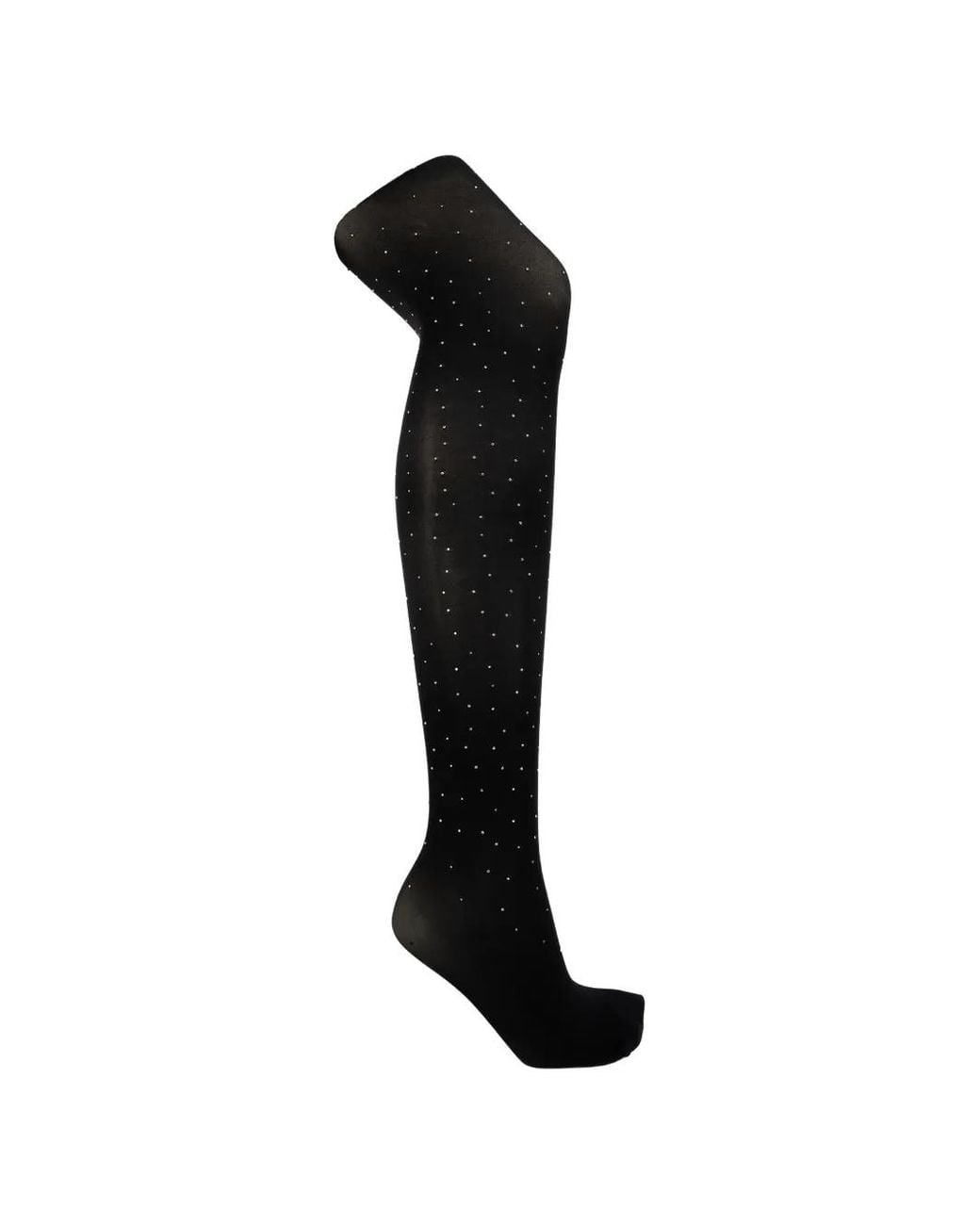 Heist Black Scattered Crystal Tights