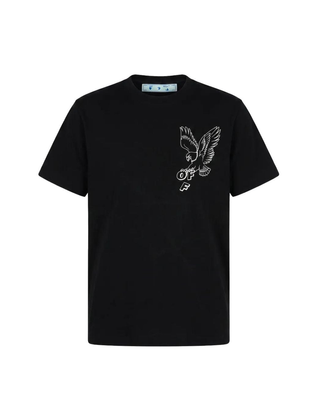 Off-White c/o Virgil Abloh Black Eagle-Print T-Shirt for men