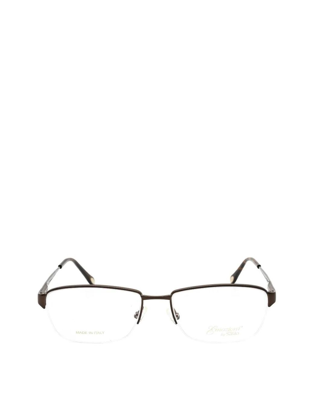 Emozioni White Rectangle-Frame Glasses