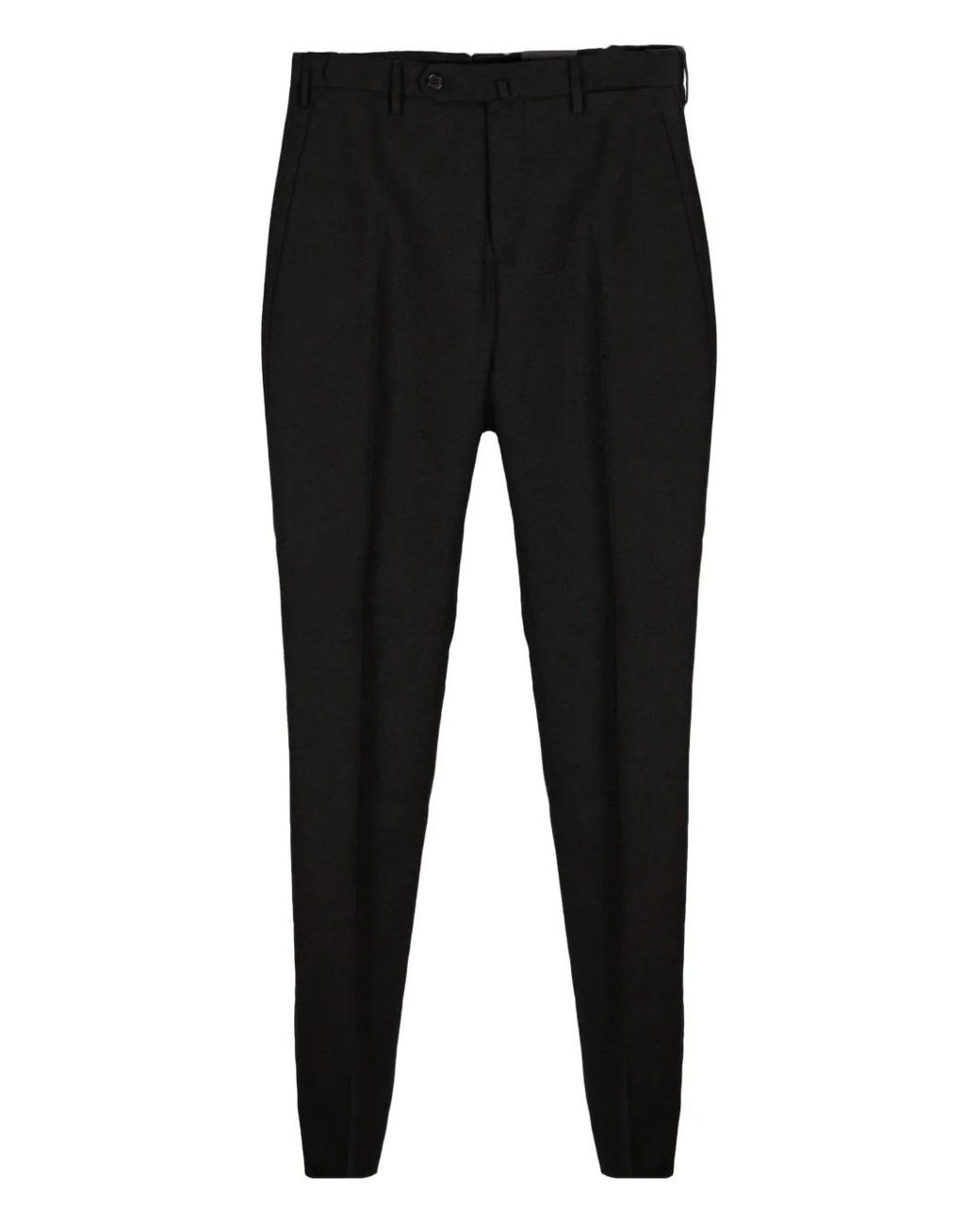 Incotex Black Pleated Tailored Trousers for men
