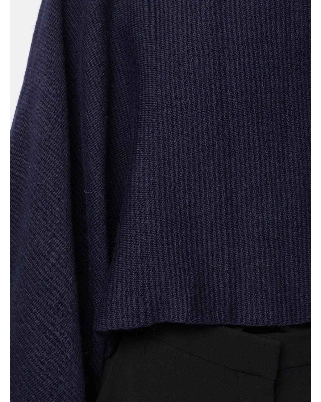 Voz Blue Solid Cropped Jumper