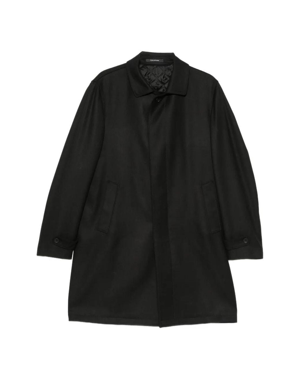 Tagliatore Black Costume En Serge À Simple Boutonnage for men