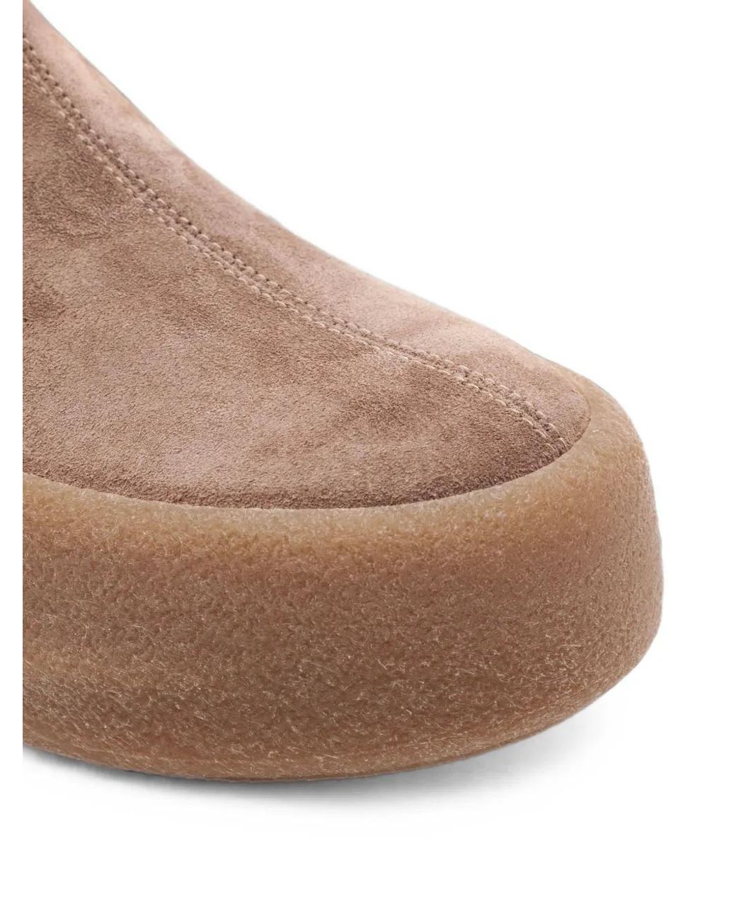 Vic Matié Brown Bottines En Daim Stretch À Plateforme