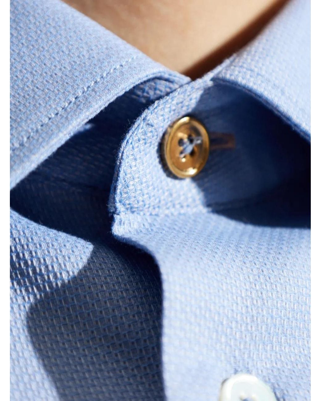 Paul Smith Blue Long-Sleeved Buttoned Shirt for men