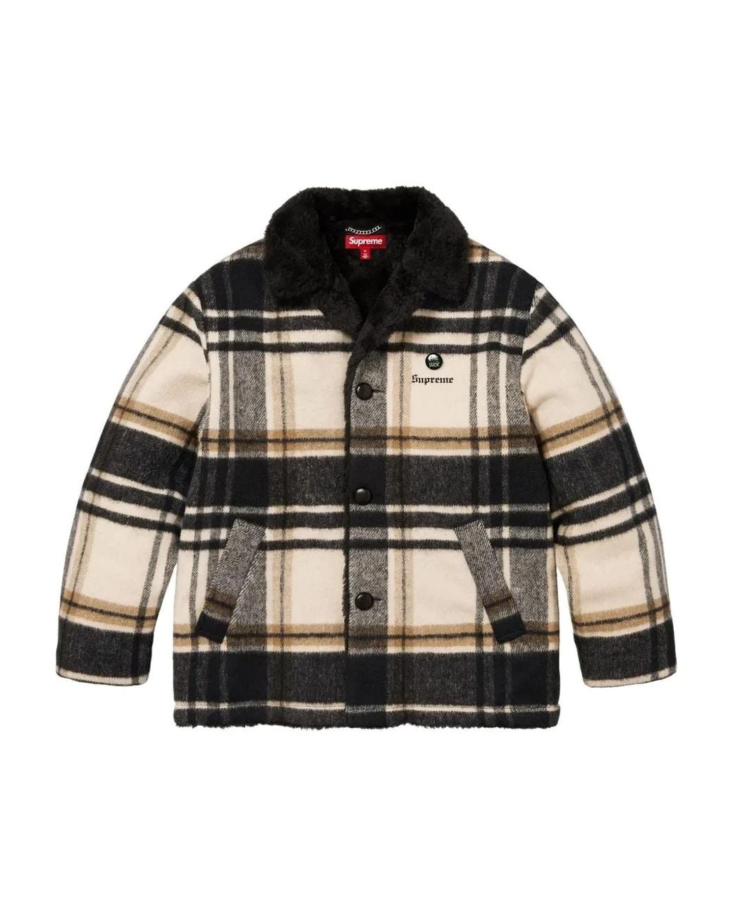 Supreme Jacke Mit Karomuster in Black für Herren