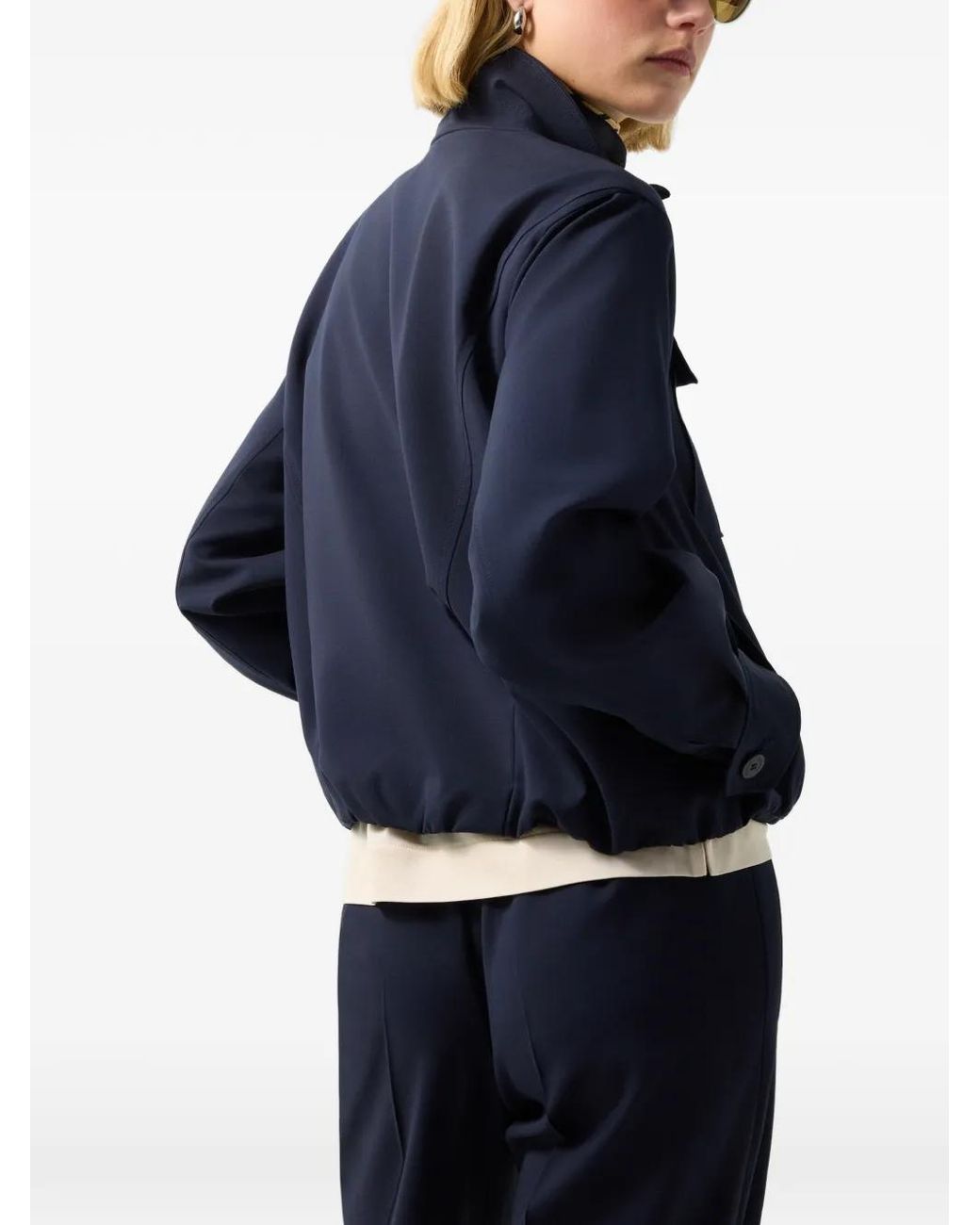 Bogner Blue Tracy Drawstring-Hem Shirt Jacket