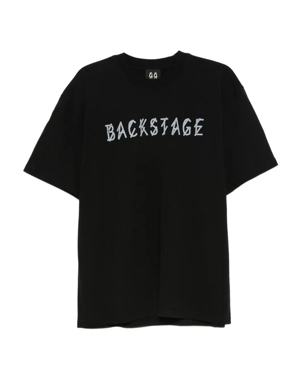 44 Label Group Black Graphic-Print T-Shirt for men