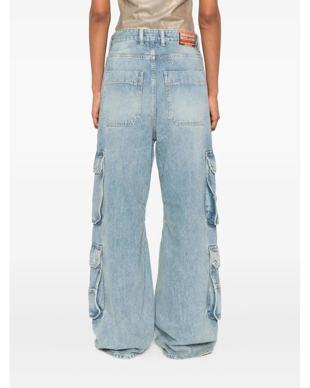 DIESEL Blue Cargo Denim Jeans