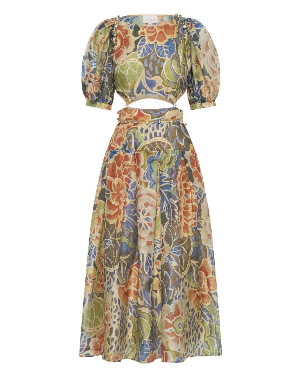 Ixiah Green Casablanca Maxi Dress