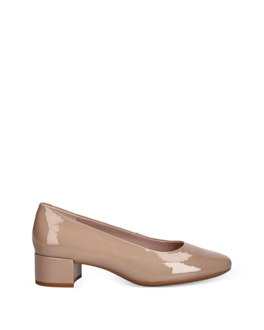 Ecco Pink Patent-Finish Block-Heel Pumps