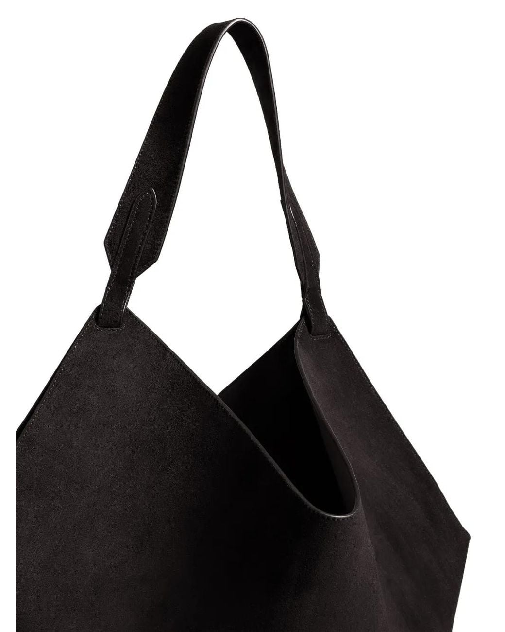 Khaite Black Medium Lotus Tote