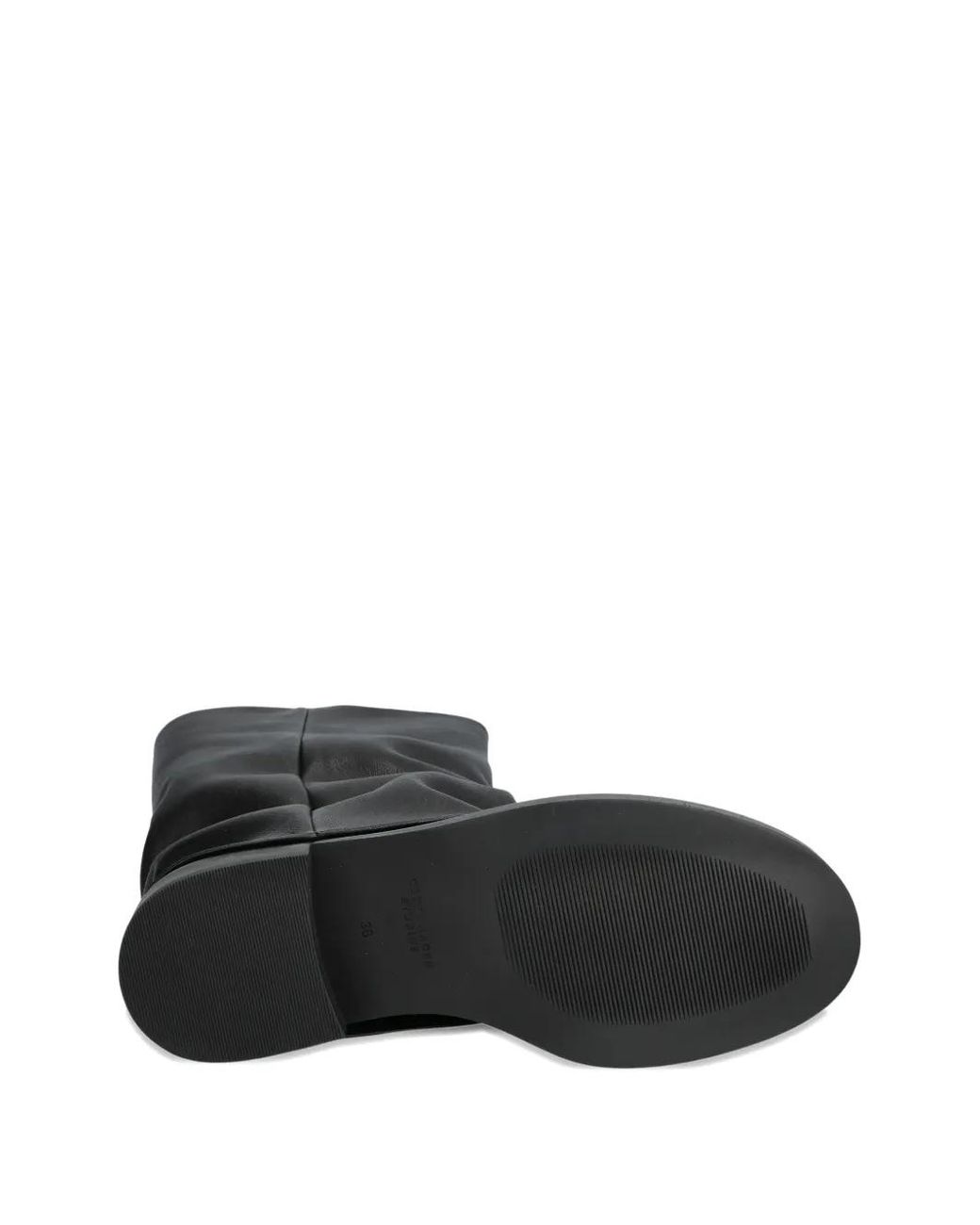 COPENHAGEN Black Gathered Boots