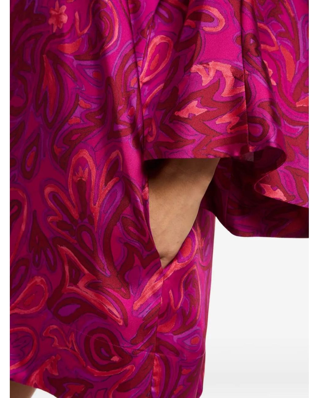 Cinq À Sept Purple Arcia Paisley Bloom Kaftan