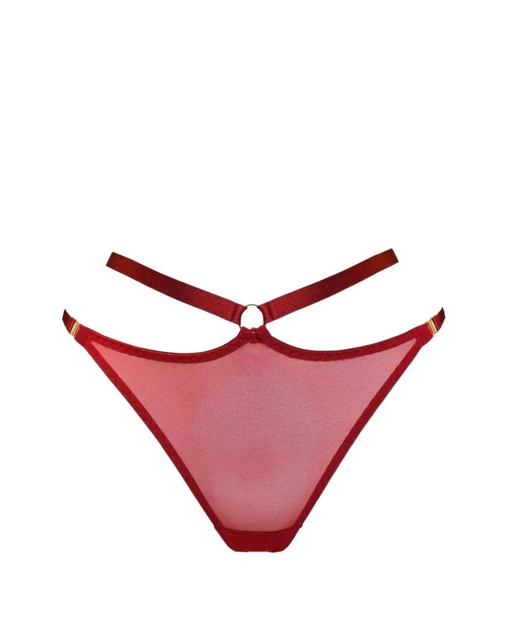 Bordelle Pink String Signature En Résille