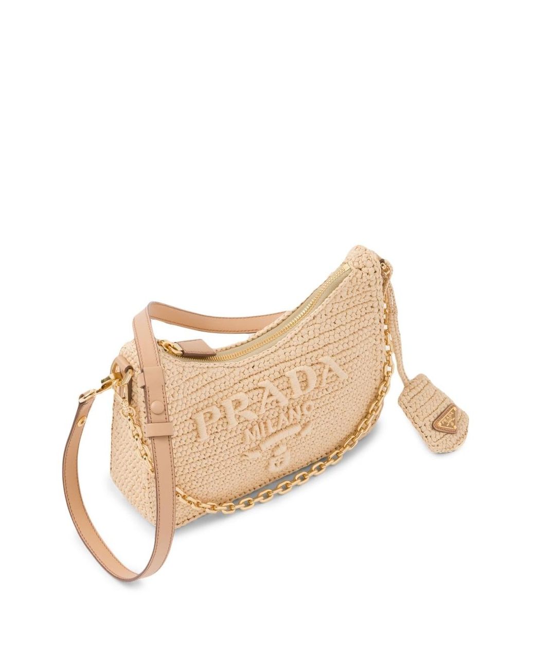 Prada Raffia Mini-bag in Natural | Lyst