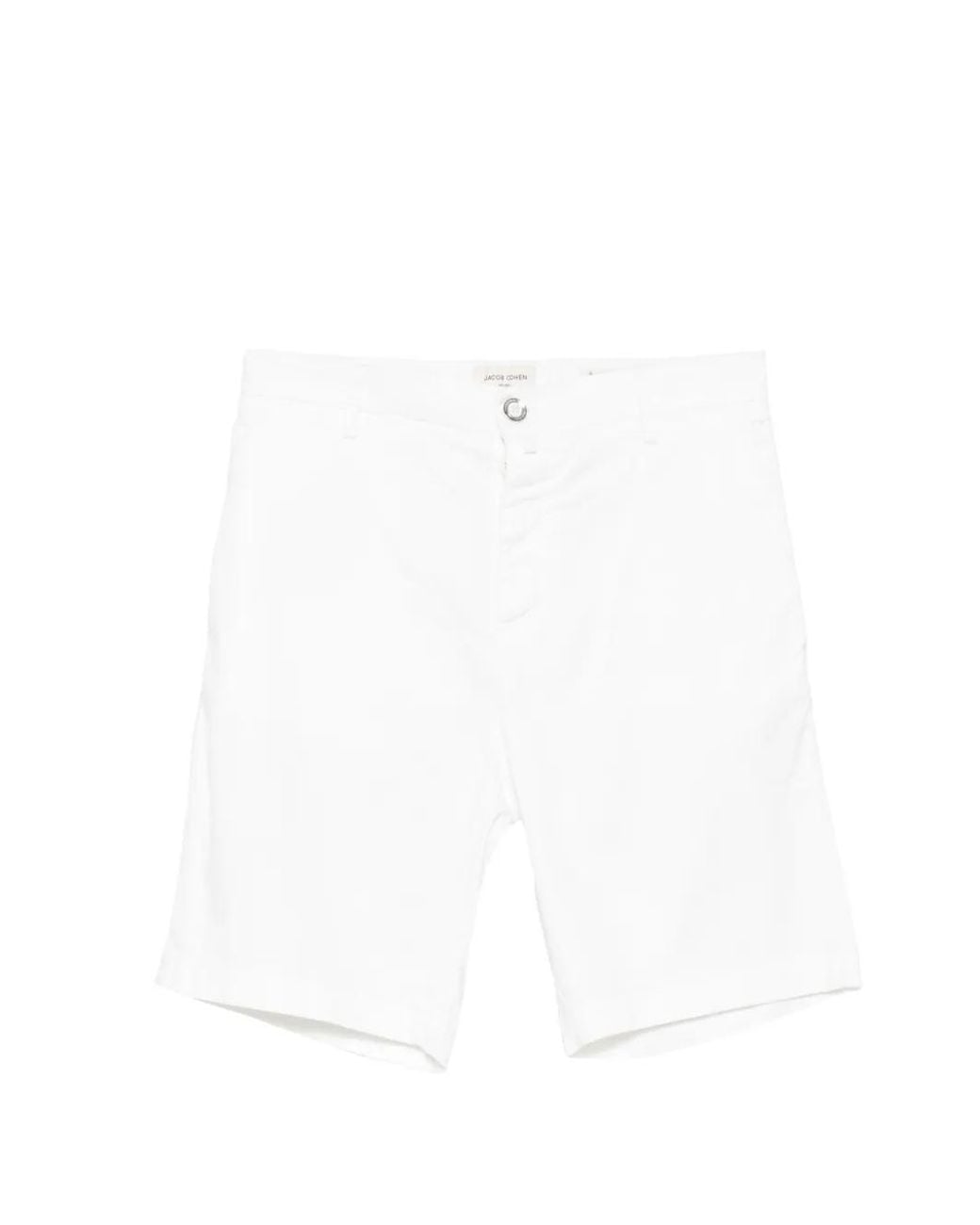 Jacob Cohen White George Shorts for men