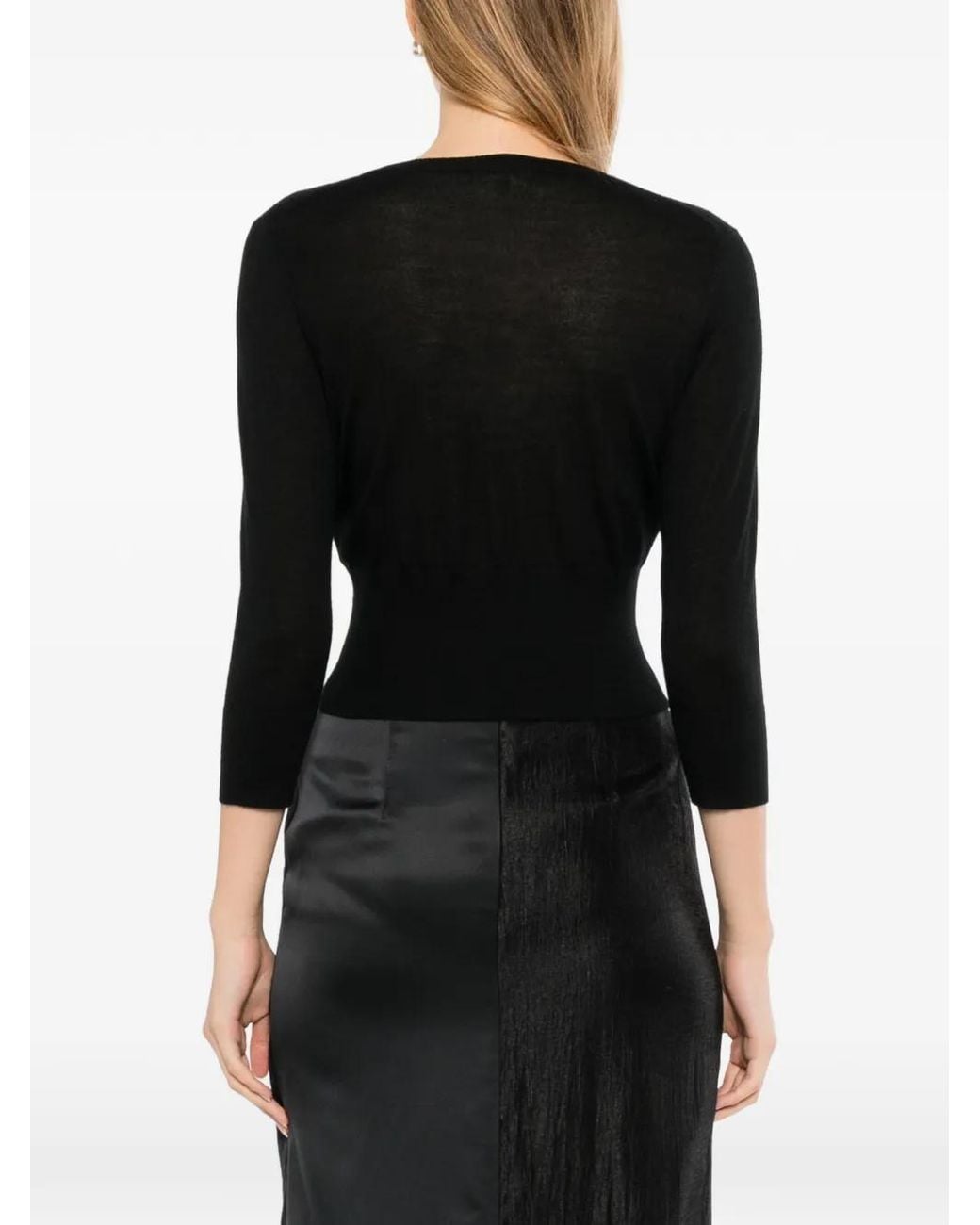 N.Peal Cashmere Black Cardigan Darcie
