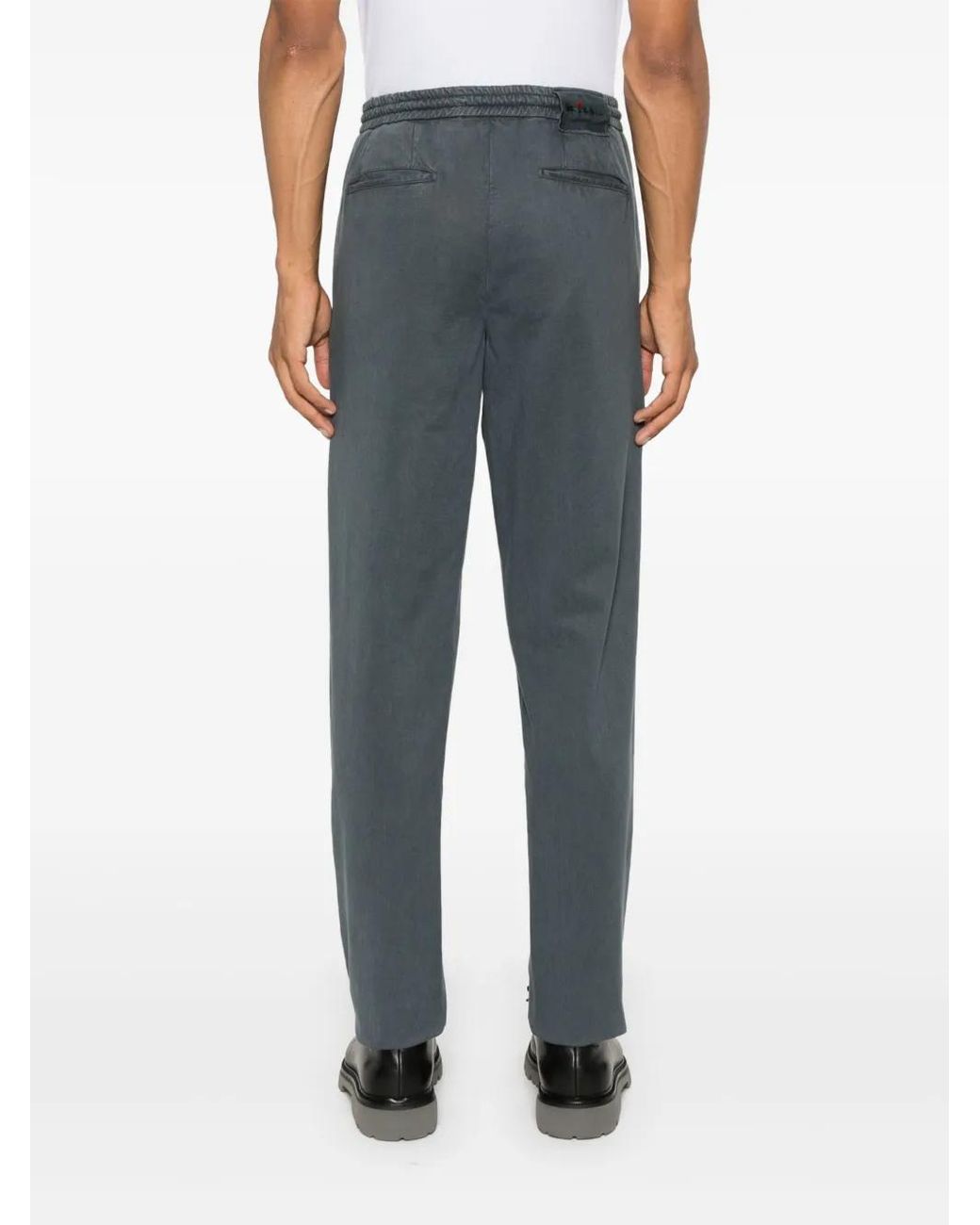 Kiton Blue Up1Lac Trousers for men
