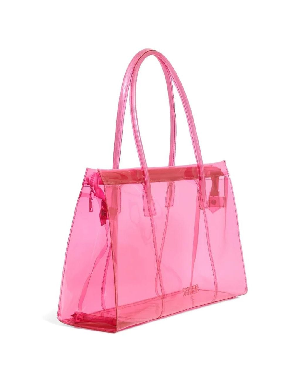 Bolso shopper con cremallera Essentiel Antwerp de color Pink
