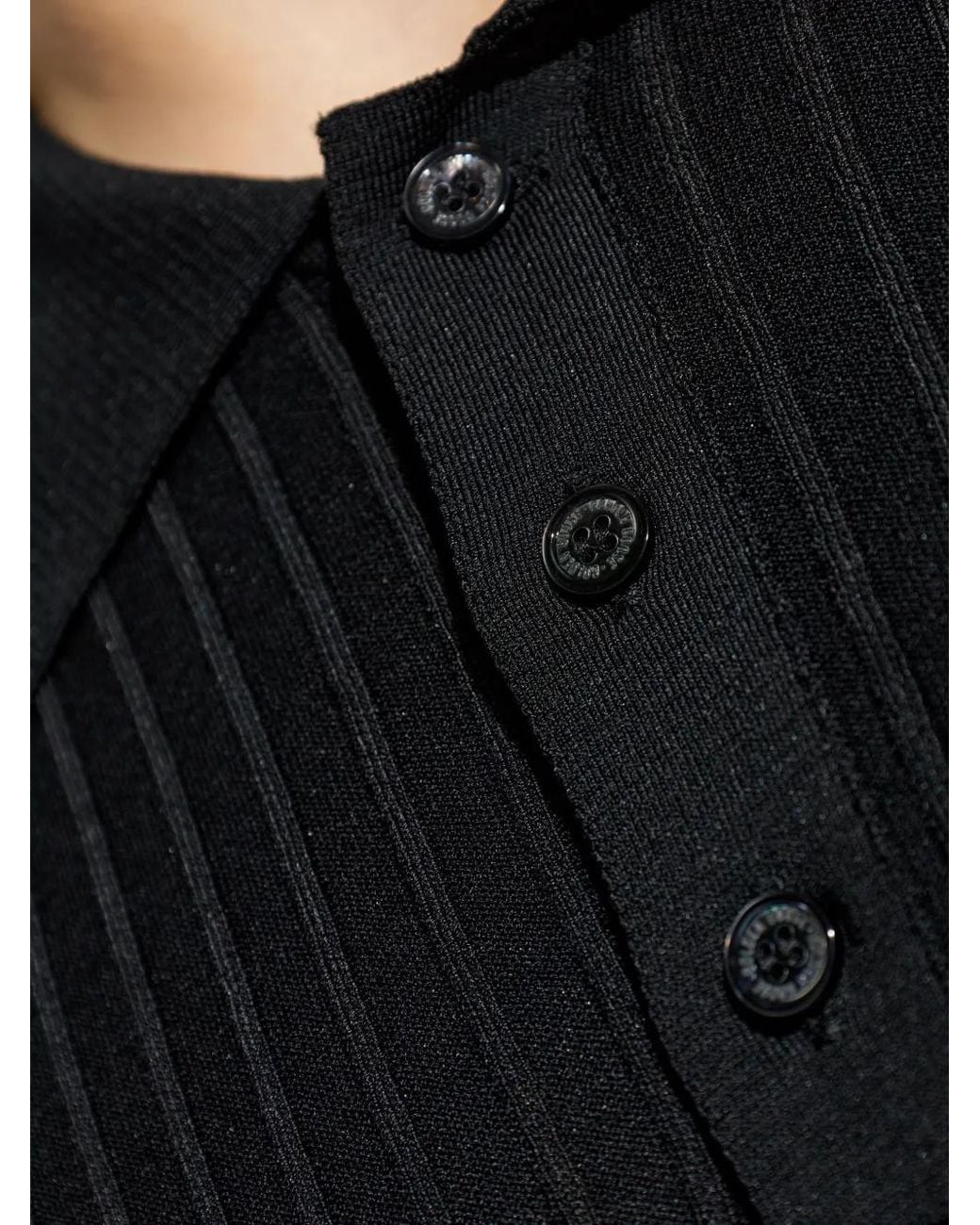Golden Goose Deluxe Brand Black Knit Polo Giotto for men