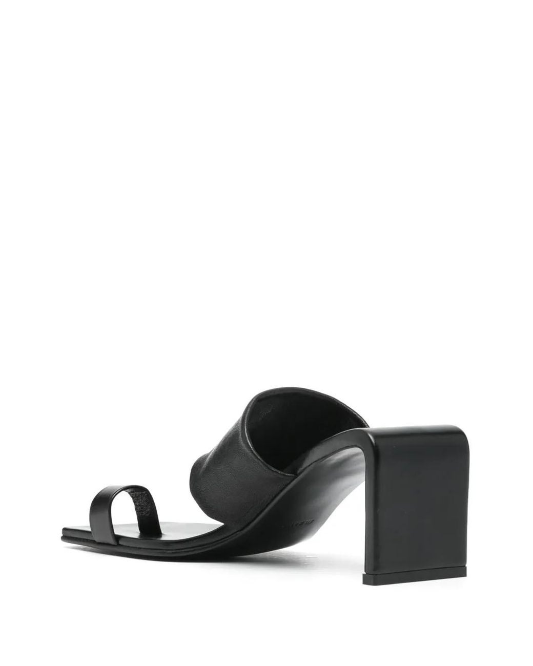 Jil Sander Black 75Mm Leather Sandals