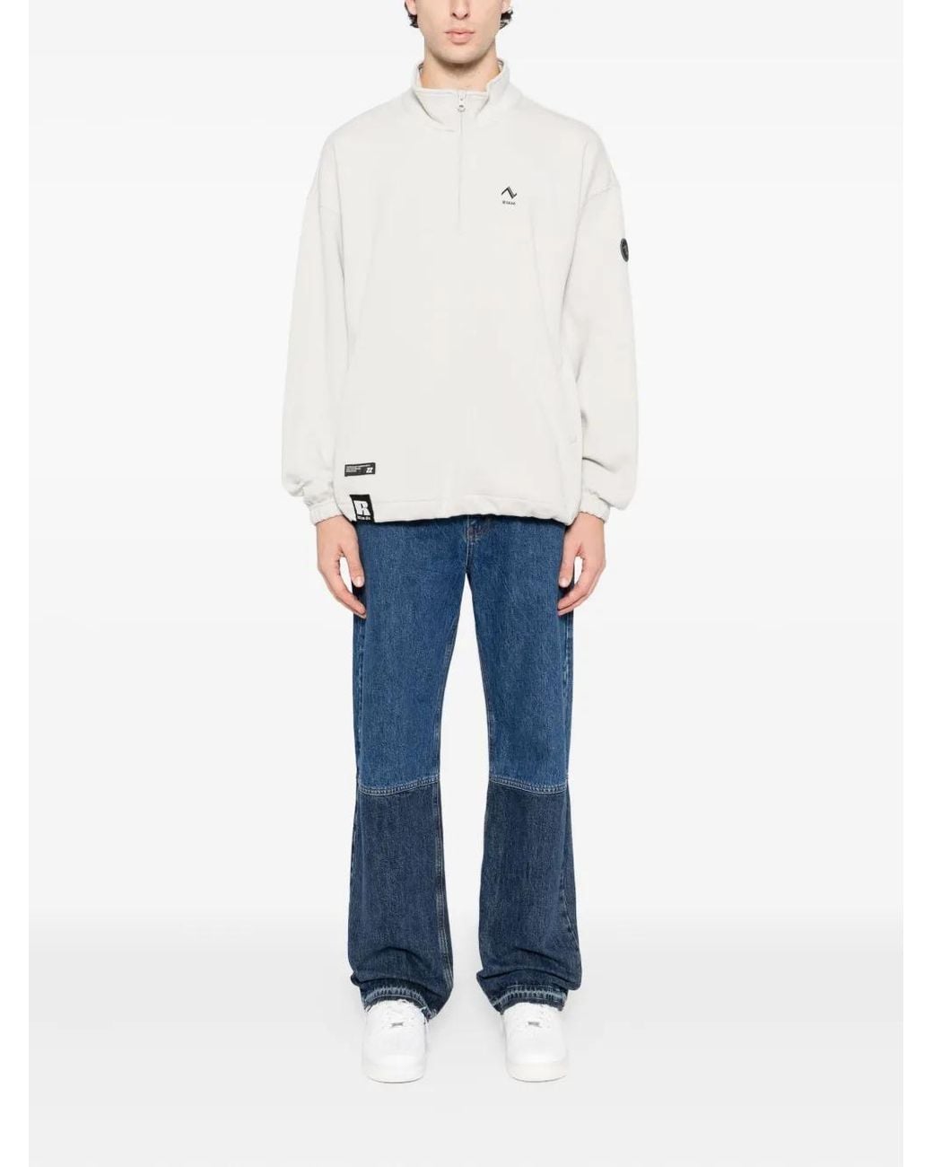 Izzue White Logo-Printed Sweatshirt for men