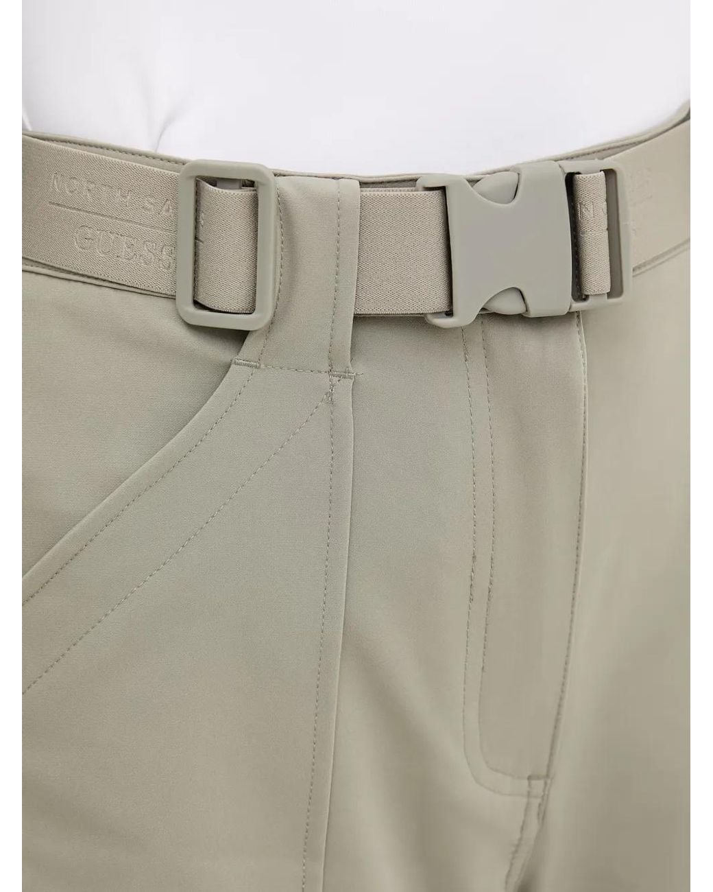 Guess Gray Belted Cargo Shorts