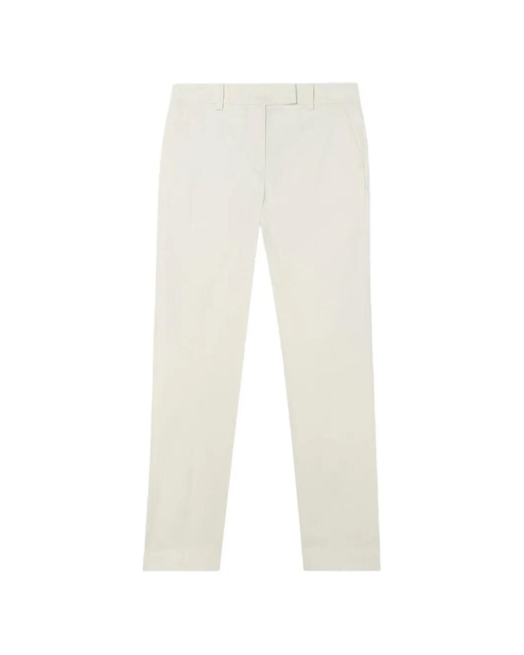Brooks Brothers White Tailored Chino Trousers