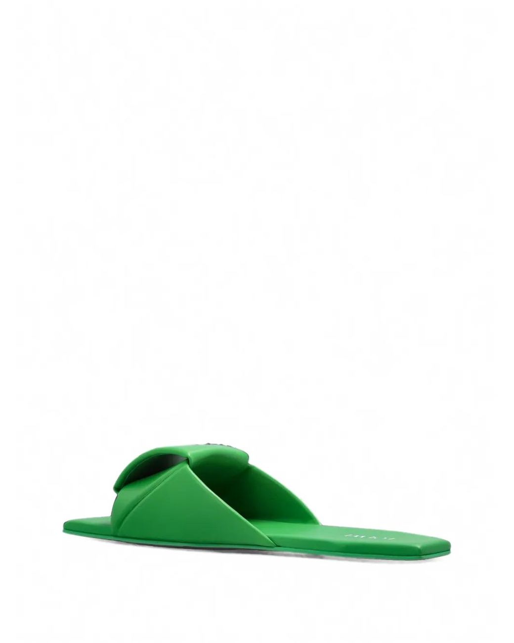 Loewe Green Origami Leather Sandals