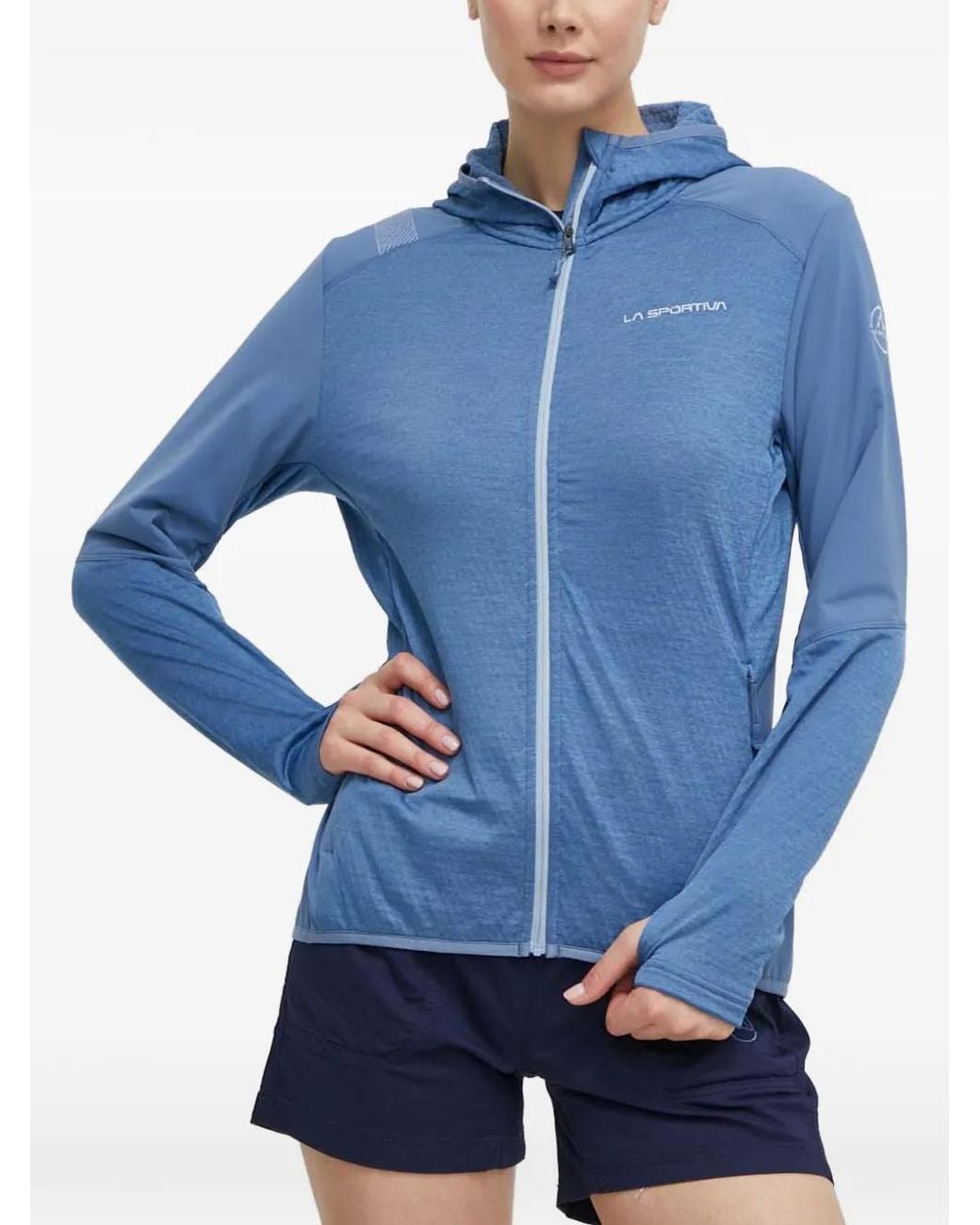 La Sportiva Blue Hooded Track Jacket