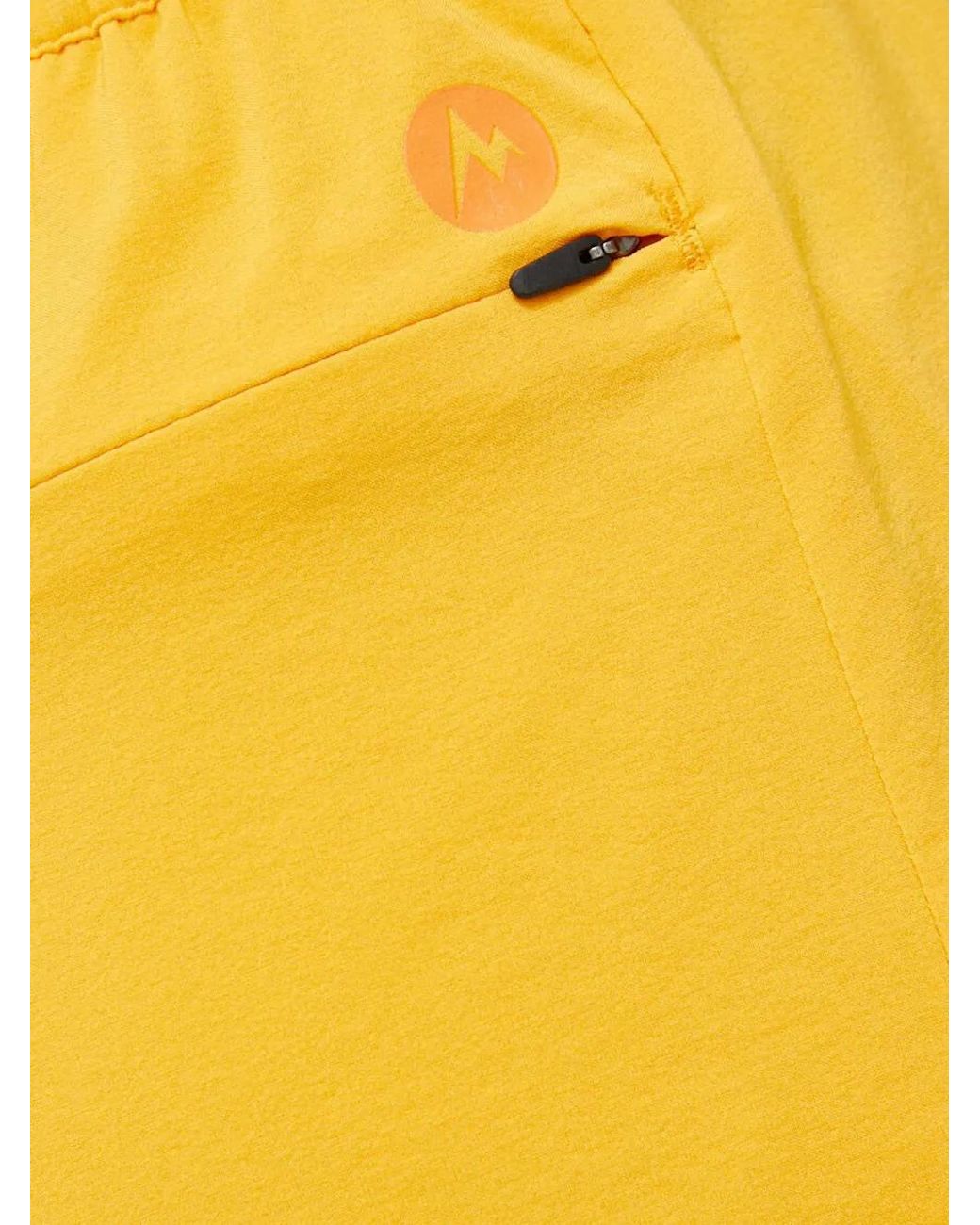 Marmot Elda Elastische Shorts Met Logo-Print in het Yellow