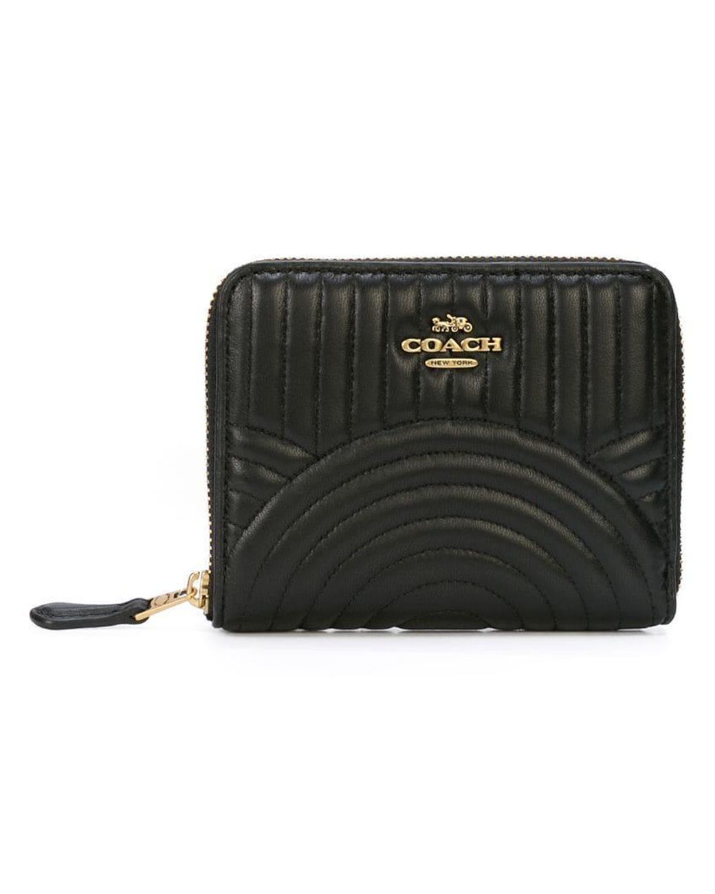 coach small zip around wallet price