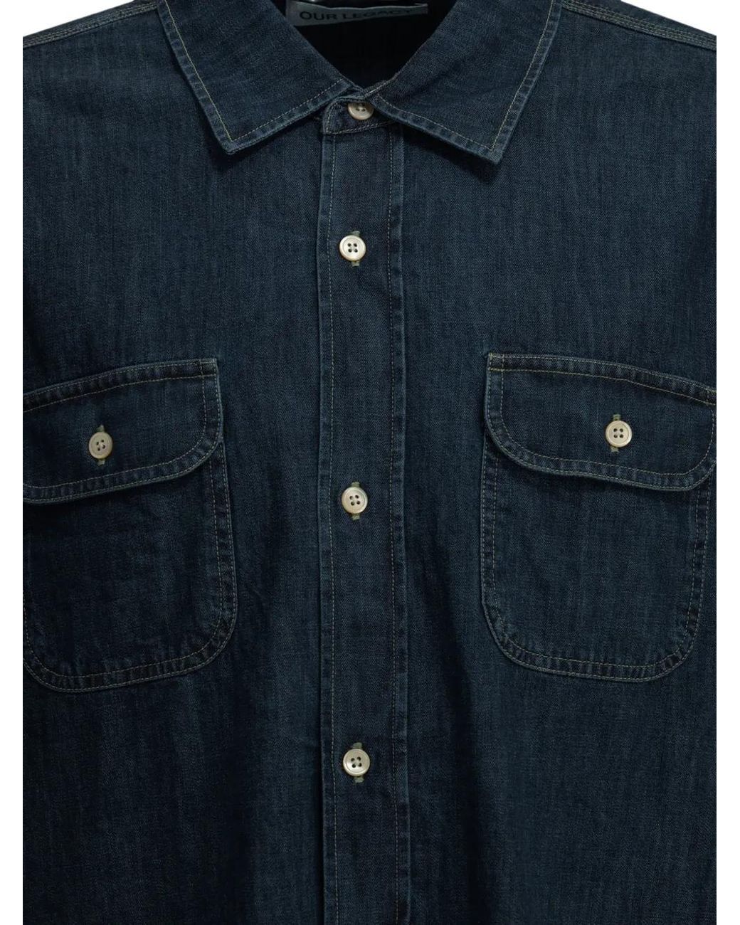 Our Legacy Blue Country Shirt for men