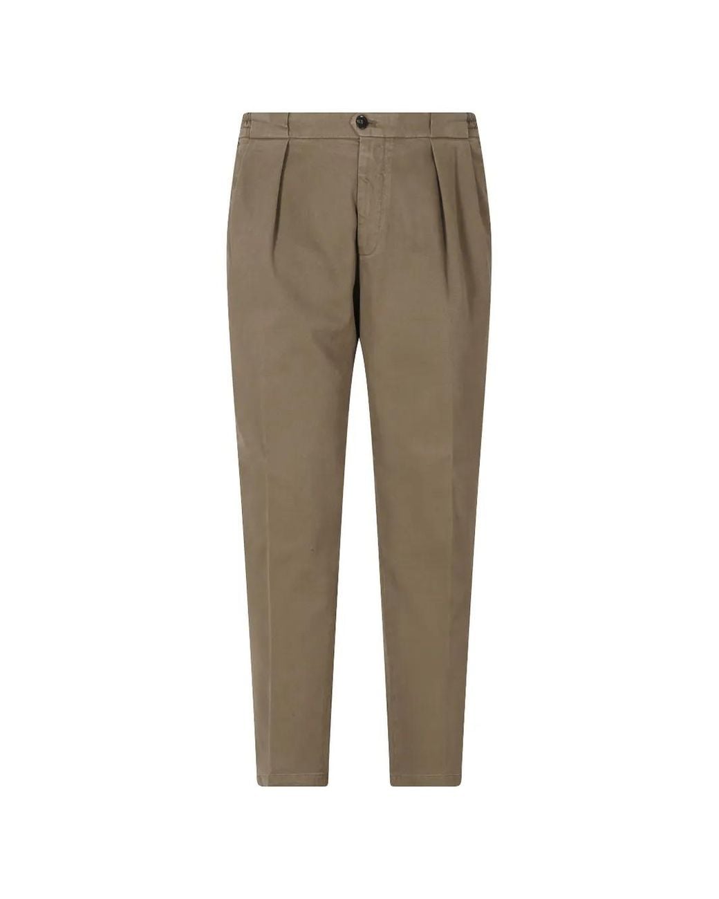 Briglia 1949 Natural Portobello Pleated Trousers for men