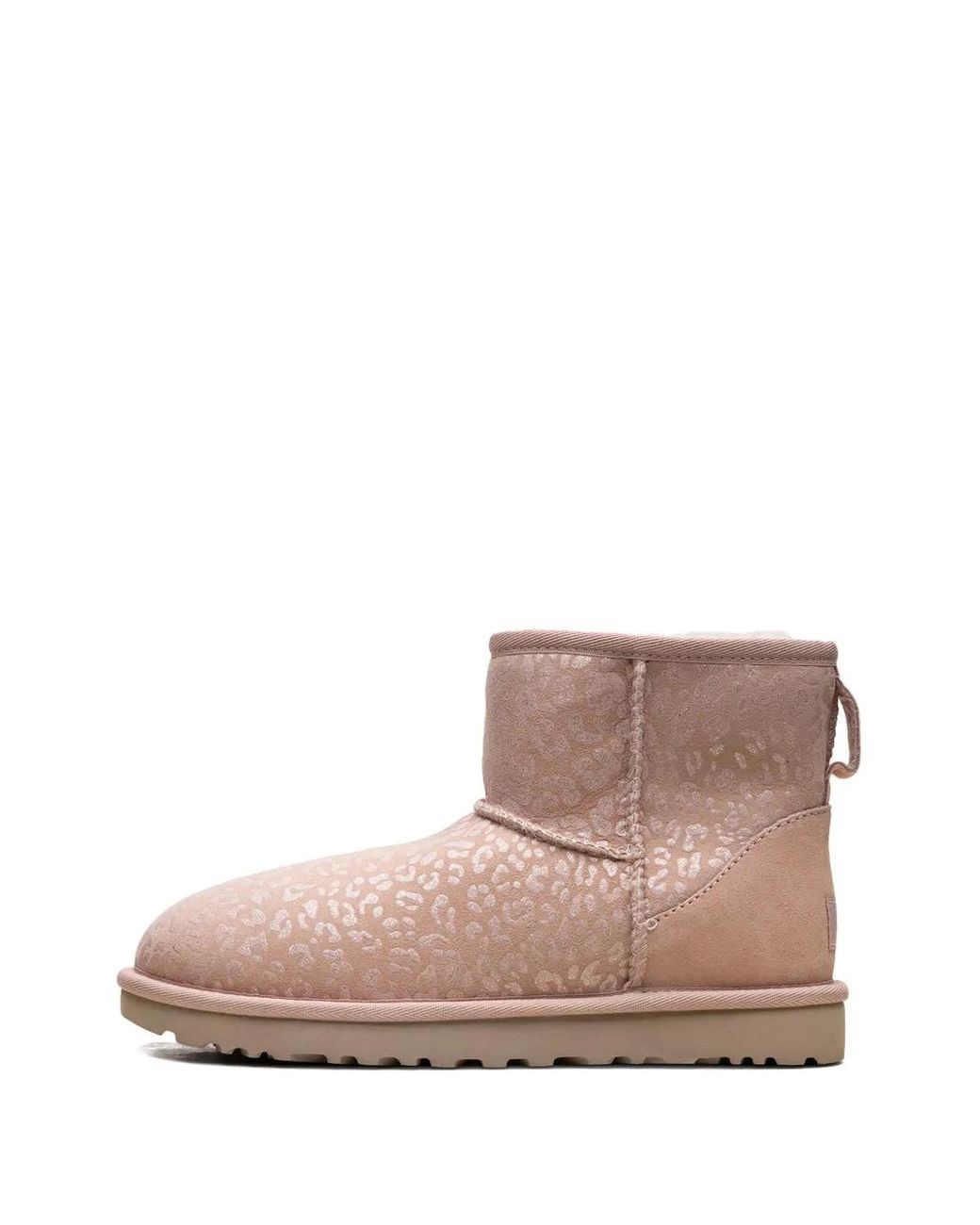 Ugg Pink Mini Snow Leopard Classic Stiefel