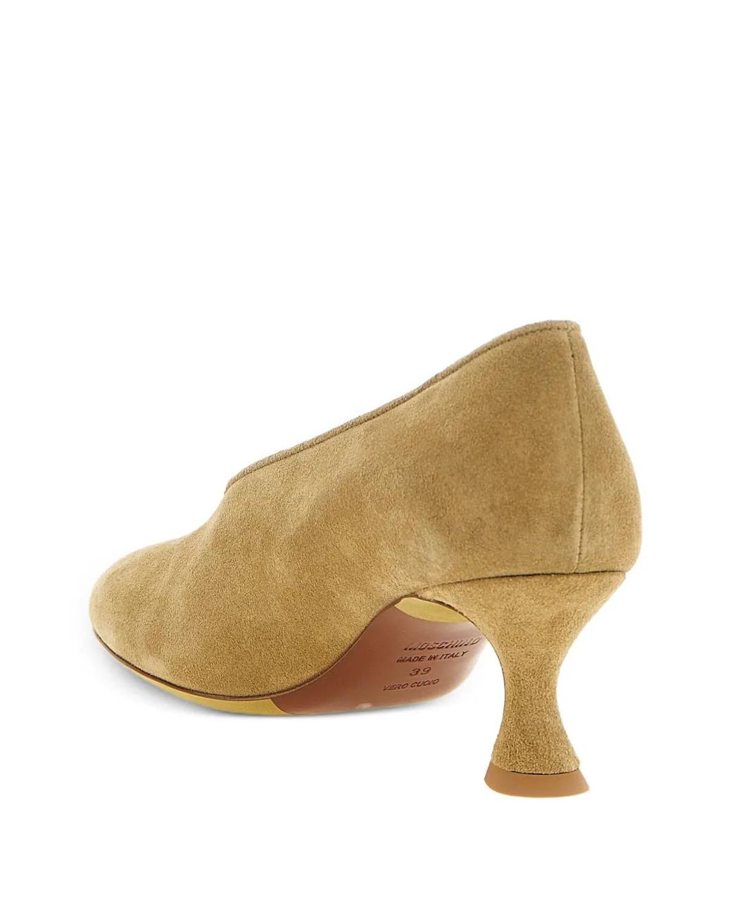 Moschino Natural Escarpins À Bout Rond